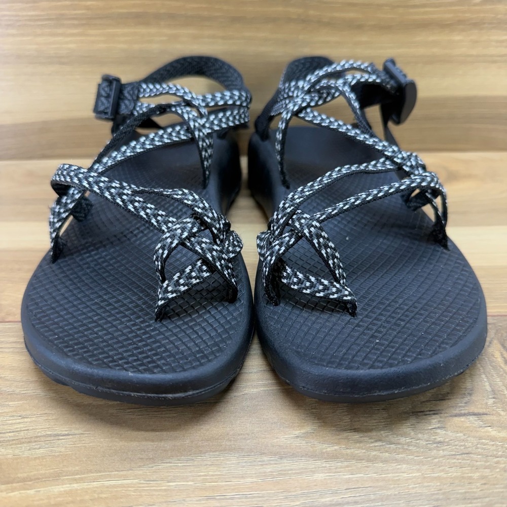 Chaco ZX2 Sport Sandals Womens 9 Black White Trail Outdoor Travel Walking - Picture 4 of 11
